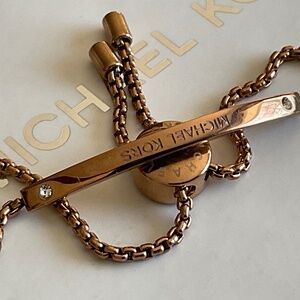 Michael Kors Gold Bracelet with Crystal Accents